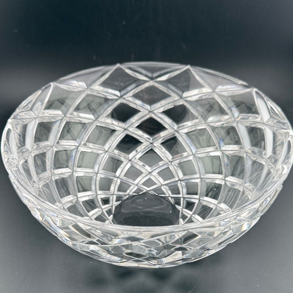 Tiffany & Co Joseph Reidel Diamond Cut Crystal Bowl